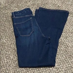 American Eagle dark wash flare